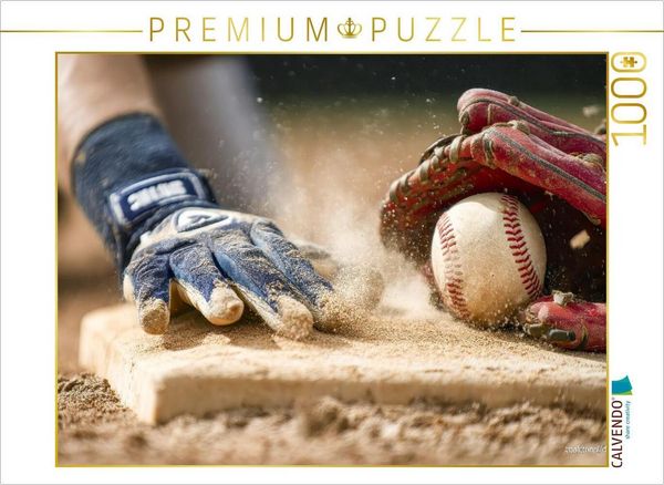 CALVENDO Puzzle Spektakuläre Nahaufnahme an der Home Plate | 1000 Teile Lege-Größe 64x48cm Foto-Puzzle für glückliche Stunden