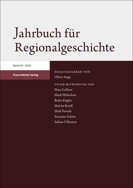 Produktbild: Jahrbuch f&uuml;r Regionalgeschichte 43 (2025)