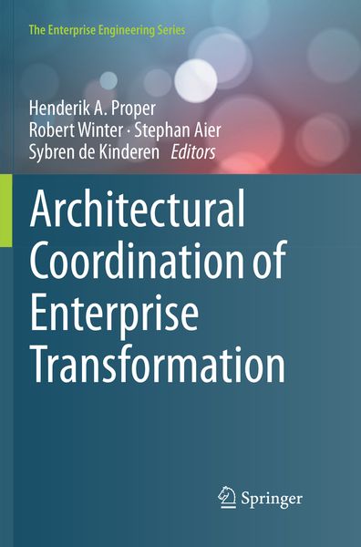 Produktbild: Architectural Coordination of Enterprise Transformation