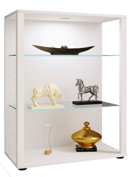 Produktbild: Holz Glas Stand Vitrine Sammelvitrine Glasol L