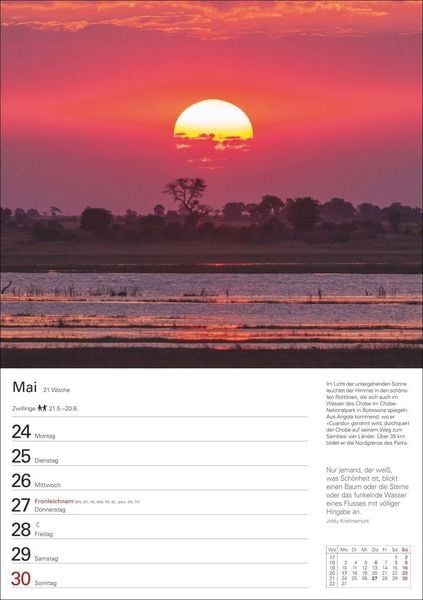Produktbild: Natursch&auml;tze Afrikas Wochenplaner 2027 - Eine Reise in 53 Bildern