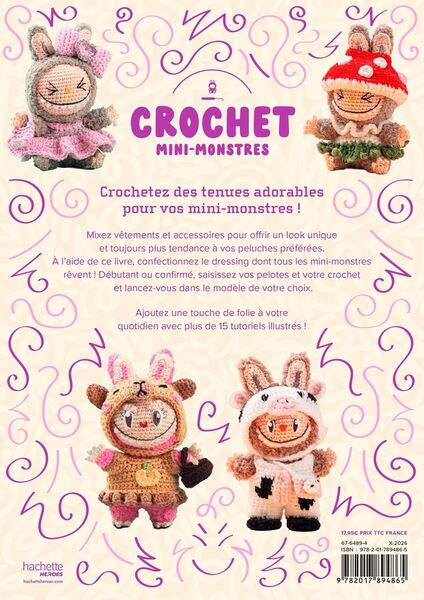 Produktbild: Crochet : mini-monstres : + de 15 tutoriels en pas &agrave; pas