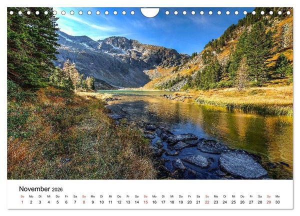 Produktbild: Herrliche Berglandschaften - Impressionen aus &Ouml;sterreich und Bayern (Wandkalender 2026 DIN A4 quer), CALVENDO Monatskalender