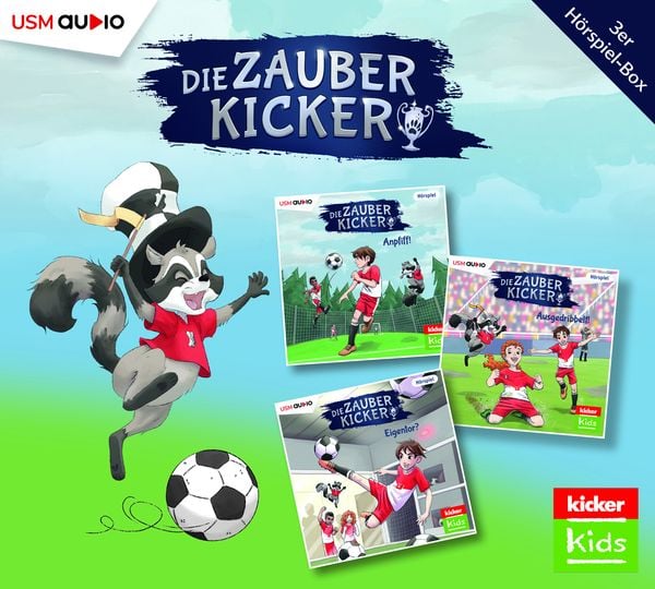Produktbild: Die Zauberkicker H&ouml;rbox Folgen 1-3 (3 Audio CDs)