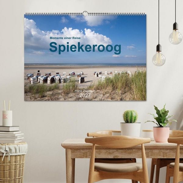 Produktbild: Spiekeroog - Momente einer Reise (Wandkalender 2027 DIN A2 quer), CALVENDO Monatskalender