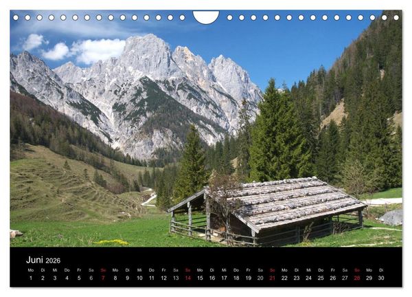 Produktbild: Berge, T&auml;ler & Seen (Wandkalender 2026 DIN A4 quer), CALVENDO Monatskalender