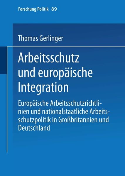Produktbild: Arbeitsschutz und europ&auml;ische Integration