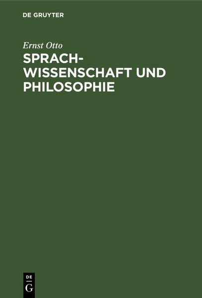 Produktbild: Sprachwissenschaft und Philosophie