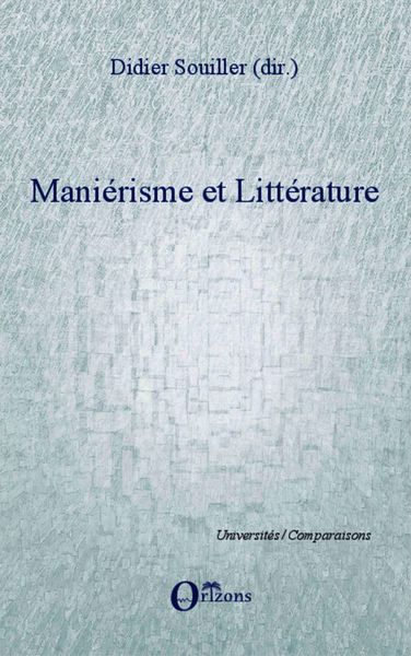 Produktbild: Manierisme et litterature