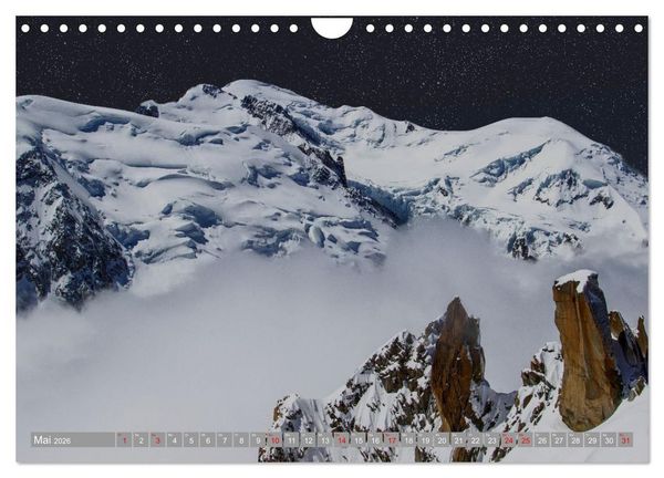 Produktbild: Mont Blanc - Krone der Alpen (Wandkalender 2026 DIN A4 quer), CALVENDO Monatskalender