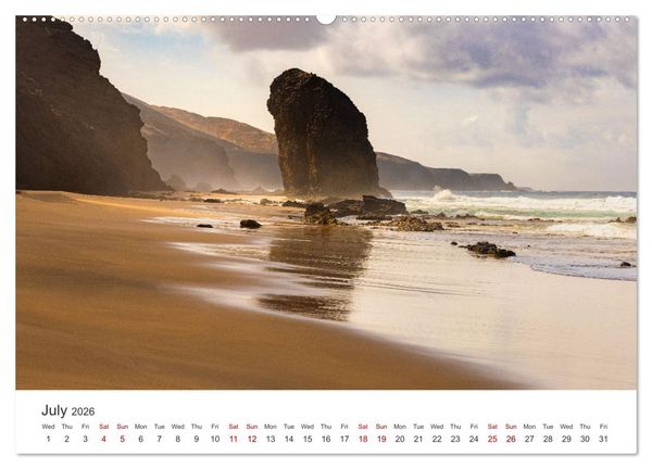 Produktbild: Fuerteventrua The volcanic island (High Quality Premium Wall Calendar 2026 DIN A2 landscape),CALVENDO 12 Month Wall Calendar