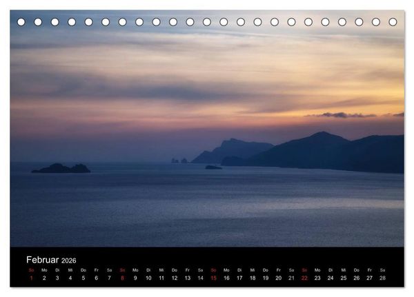 Produktbild: Amalfik&uuml;ste und Capri (Tischkalender 2026 DIN A5 quer), CALVENDO Monatskalender