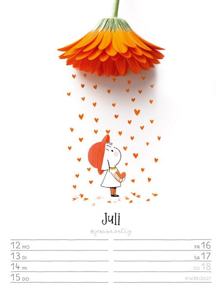 Produktbild: Little Dreams Wochenplaner Kalender 2027