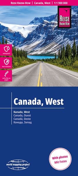 Reise Know-How Landkarte Kanada, West | Canada, West (1:1.900.000), Sonstige von , Reise Know-How Verlag Peter Rump GmbH, 978-3-8317-7519-4