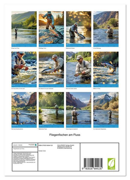Produktbild: Fliegenfischen am Fluss (Wandkalender 2026 DIN A4 hoch), CALVENDO Monatskalender