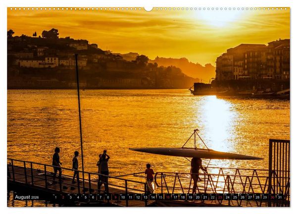 Produktbild: Porto - Die Handelsstadt am Douro (hochwertiger Premium Wandkalender 2026 DIN A2 quer), Kunstdruck in Hochglanz