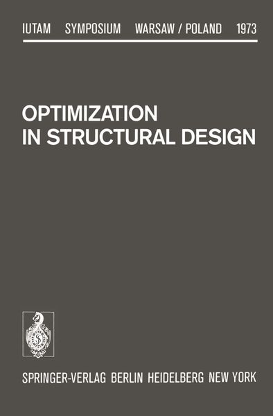 Produktbild: Optimization in Structural Design