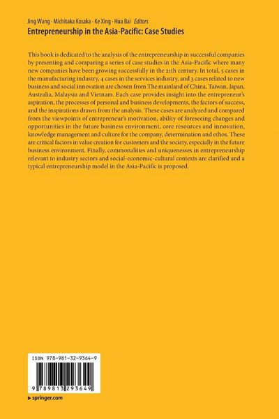 Produktbild: Entrepreneurship in the Asia-Pacific: Case Studies