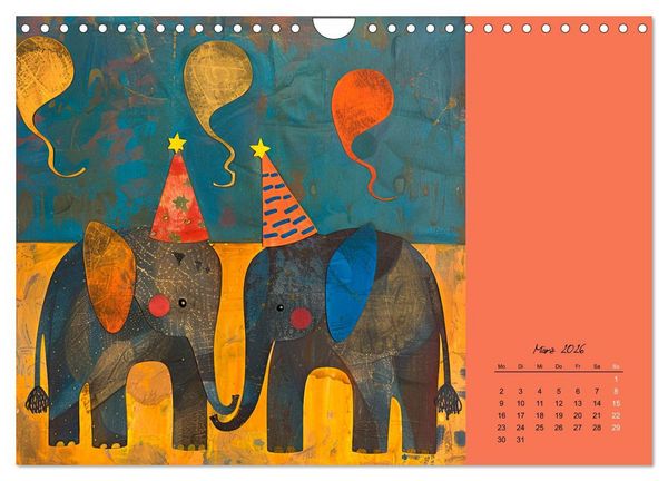 Produktbild: Wenn Tiere feiern (Wandkalender 2026 DIN A4 quer), CALVENDO Monatskalender