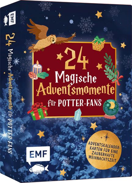 Produktbild: Adventskalender-Kartenset: 24 magische Momente f&uuml;r Harry Potter-Fans