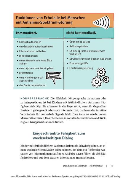 Produktbild: Wie Kommunikation im Autismus-Spektrum gelingt
