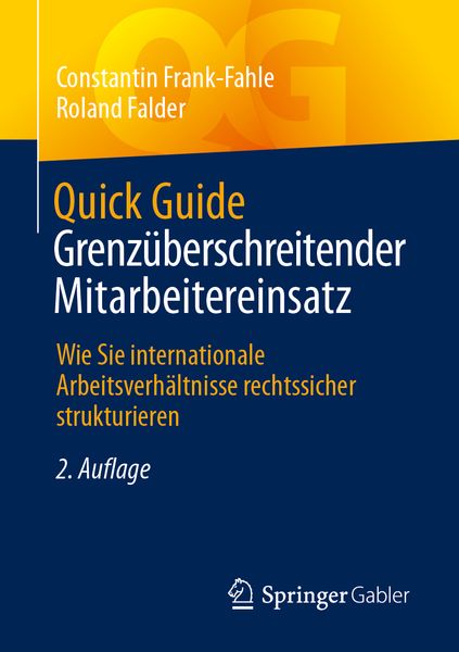 Produktbild: Quick Guide Grenzüberschreitender Mitarbeitereinsatz