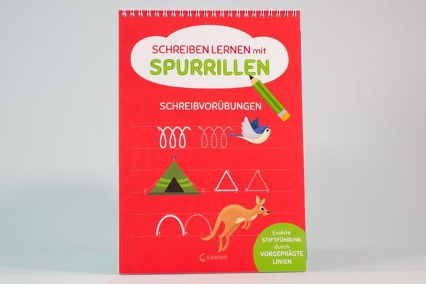Produktbild: Schreiben lernen mit Spurrillen - Schreibvor&uuml;bungen