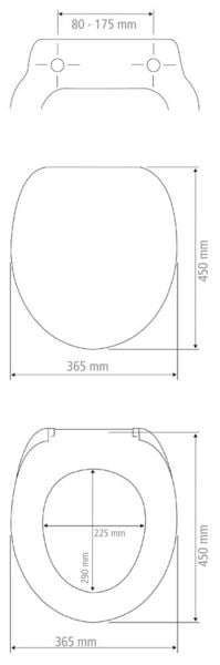 Produktbild: Premium WC-Sitz Mod. Beach High Gloss, aus bruchstabilem Thermoplast