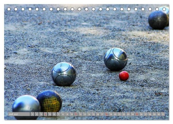Produktbild: Boule. Konzentration - Sport - Entspannung (Tischkalender 2027 DIN A5 quer), CALVENDO Monatskalender