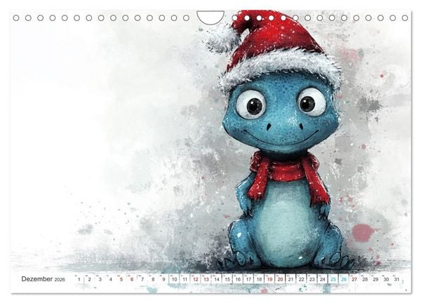 Produktbild: Dinozauber &ndash; Wenn Urzeitbewohner zu Freunden werden (Wandkalender 2026 DIN A4 quer), CALVENDO Monatskalender