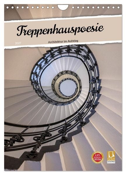Produktbild: Treppenhauspoesie &ndash; Architektur im Aufstieg (Wandkalender 2027 DIN A4 hoch), CALVENDO Monatskalender