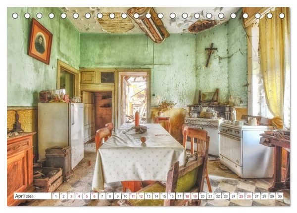 Produktbild: Lost Places - Verlassene R&auml;ume (Tischkalender 2026 DIN A5 quer), CALVENDO Monatskalender