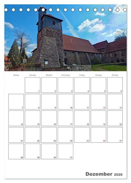 Produktbild: Ilsenburg im Harz - Terminplaner (Tischkalender 2026 DIN A5 hoch), CALVENDO Monatskalender