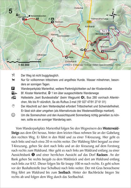 Produktbild: Westerwald mit Siebengebirge 29 Touren über aussichtsreiche Höhen und durch idyllische Täler