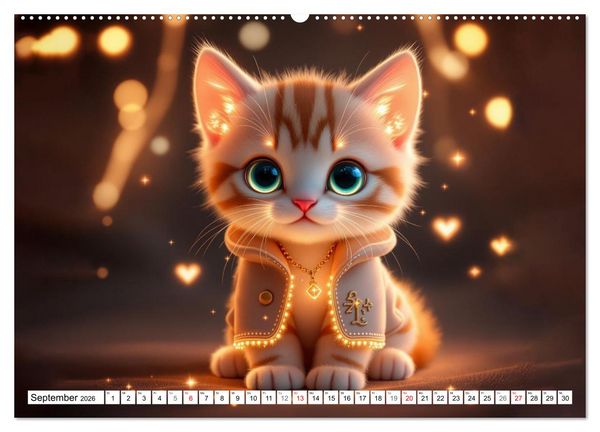 Produktbild: Leuchtende Tierbabys (hochwertiger Premium Wandkalender 2026 DIN A2 quer), Kunstdruck in Hochglanz