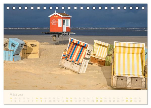 Produktbild: Traumstr&auml;nde der Nordsee (Tischkalender 2026 DIN A5 quer), CALVENDO Monatskalender