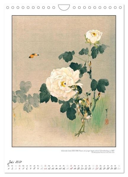 Produktbild: Watanabe Seitei - Japanische Tuschmalerei (Wandkalender 2027 DIN A4 hoch), CALVENDO Monatskalender