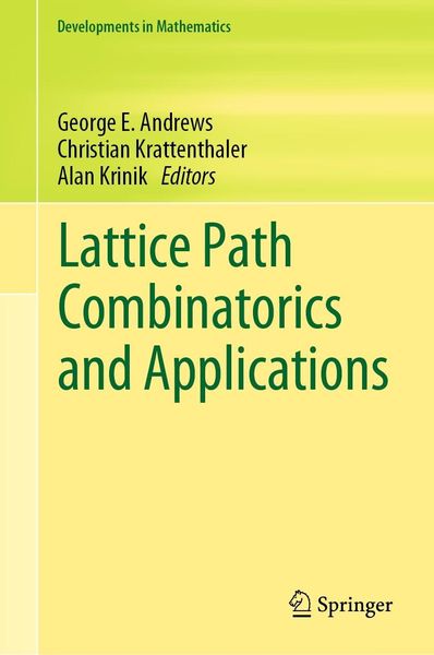 Produktbild: Lattice Path Combinatorics and Applications