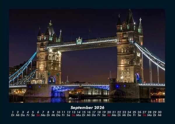 Produktbild: London 2026 Fotokalender DIN A4