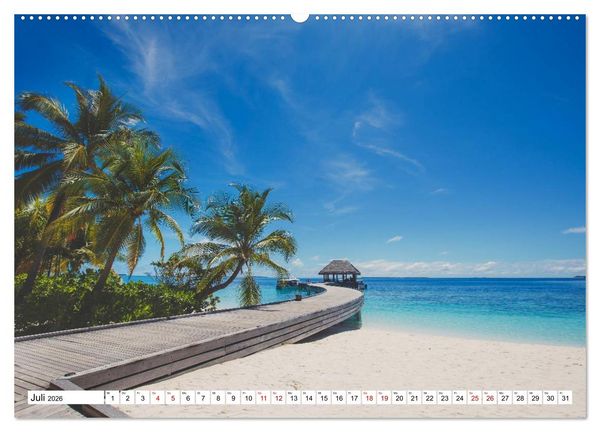 Produktbild: Reif f&uuml;r die S&uuml;dsee. Reise von Fidschi bis Bora Bora (Wandkalender 2026 DIN A2 quer), CALVENDO Monatskalender
