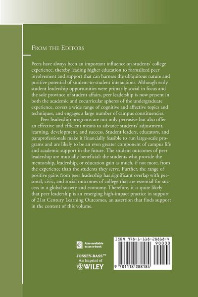 Produktbild: Keup, J: Peer Leadership in Higher Education