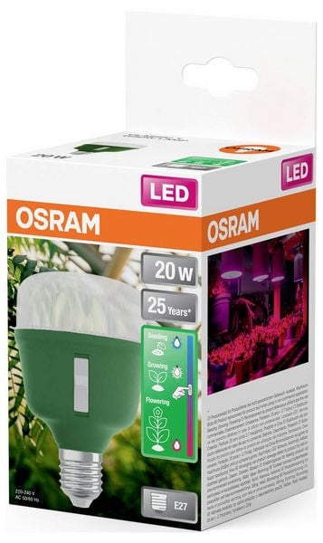 Produktbild: OSRAM HOMELIGHTING 4058075845800Pflanzenlampe E27 20W 1St.