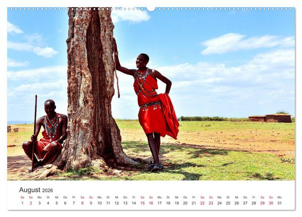 Produktbild: Kenia - Ein Land wie Afrika (Wandkalender 2026 DIN A2 quer), CALVENDO Monatskalender
