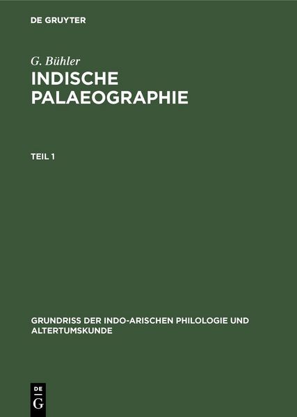 Produktbild: Indische Palaeographie