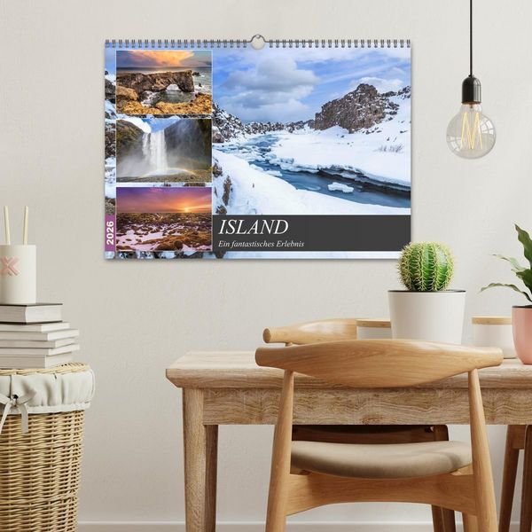 Produktbild: ISLAND Ein fantastisches Erlebnis (Wandkalender 2026 DIN A3 quer), CALVENDO Monatskalender