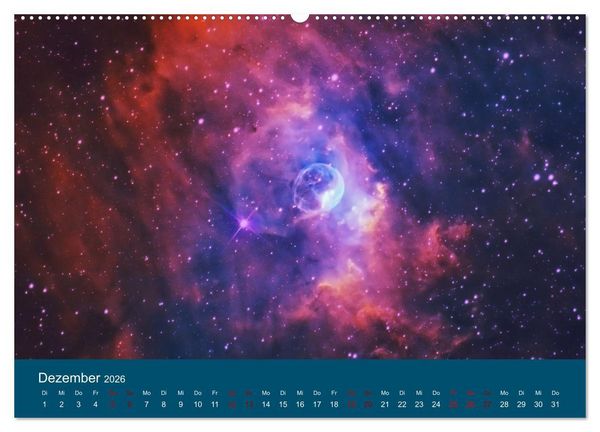 Produktbild: Havel-Sternwarte Weltallkalender (Wandkalender 2026 DIN A2 quer), CALVENDO Monatskalender
