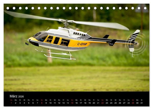 Produktbild: Modellhubschrauber (Tischkalender 2026 DIN A5 quer), CALVENDO Monatskalender