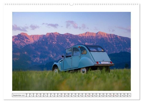 Produktbild: 2CV Pauline (hochwertiger Premium Wandkalender 2027 DIN A2 quer), Kunstdruck in Hochglanz