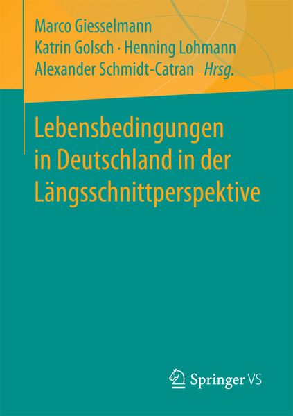 Produktbild: Lebensbedingungen in Deutschland in der L&auml;ngsschnittperspektive
