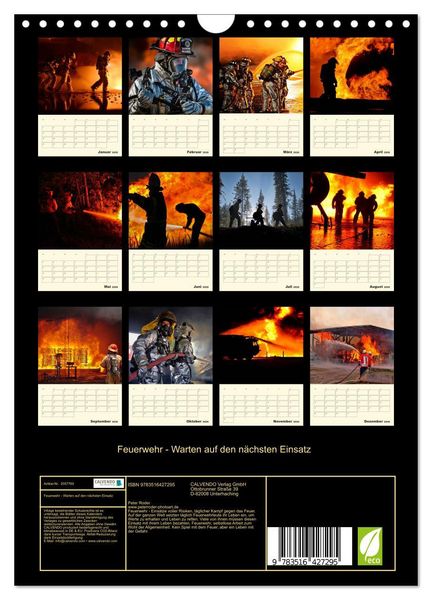 Produktbild: Feuerwehr - Warten auf den n&auml;chsten Einsatz (Wandkalender 2026 DIN A4 hoch), CALVENDO Monatskalender